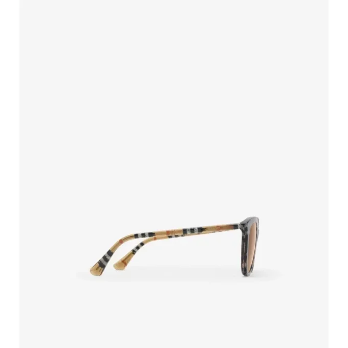 Tubular Check Runde Sonnenbrille