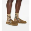 Urchin-Clogs aus Wildleder mit Karomuster