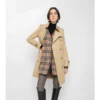 Warmjacke aus Wolle und Kaschmir mit Karomuster