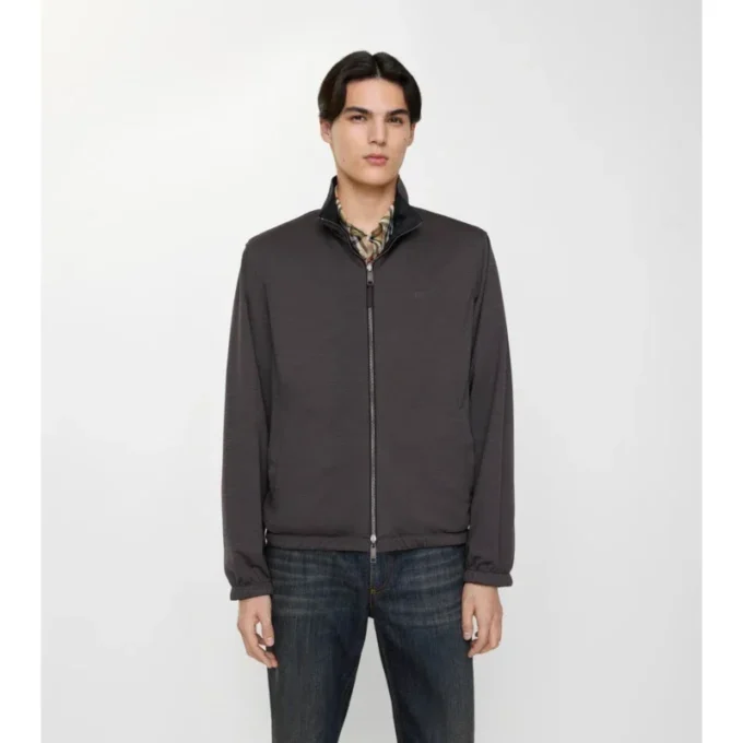 Wendbare Harrington-Jacke aus Baumwolle