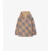Wendbare Jacke aus Baumwollmischung mit Karomuster