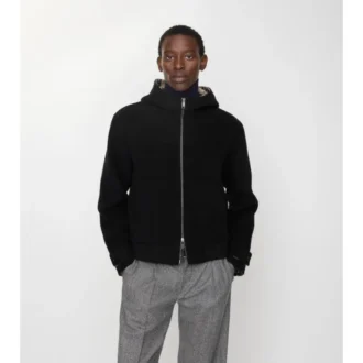 Wendbare Kapuzenjacke aus Wolle