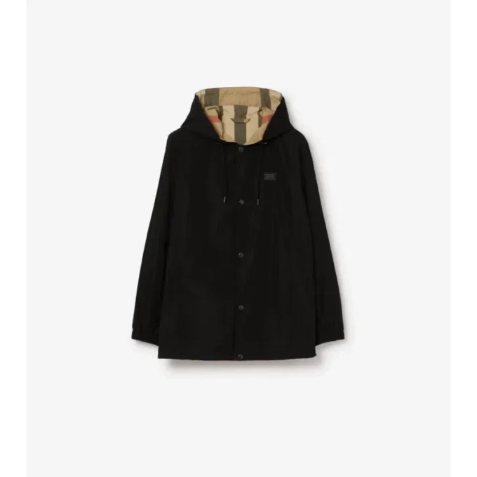 Wendbare Kapuzenjacke mit Karomuster