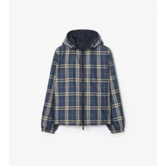 Wendbare Kapuzenjacke mit Karomuster