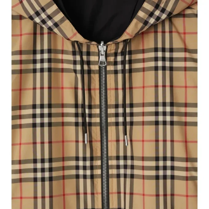 Wendbare Kapuzenjacke mit Karomuster