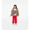Wendbare Nylon-Steppjacke mit Karomuster