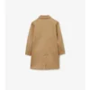 Wendbarer Car Coat aus Gabardine mit Karomuster