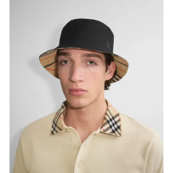 Wendbarer Gabardine-Bucket-Hat