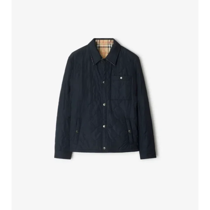 Wendbares, gestepptes Overshirt aus Nylon