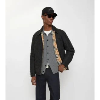 Wendbares, gestepptes Overshirt aus Nylon