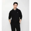 Woll-Kapuzenpullover mit Reißverschluss