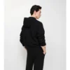 Woll-Kapuzenpullover mit Reißverschluss