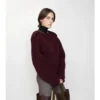 Wolljacke mit abnehmbarem Schal