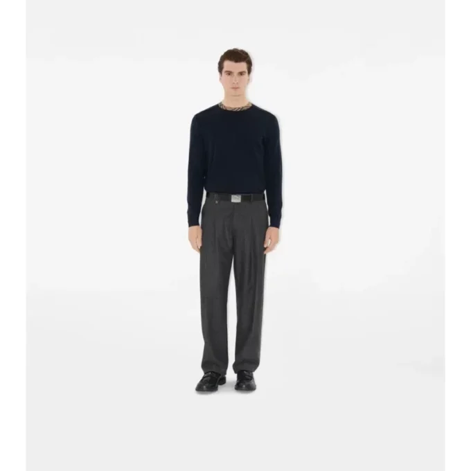 Wollpullover mit Karomuster