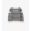 Wollpullover mit Logo-Streifen