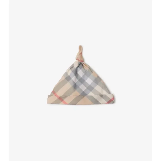 Zweiteiliges Baby-Geschenkset aus Baumwolle mit Karomuster